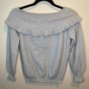 Silver Blue Boatneck Sweater